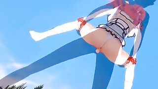 Hentai anime with Flare Arlgrande getting fucked and sucking for the first time (POV)