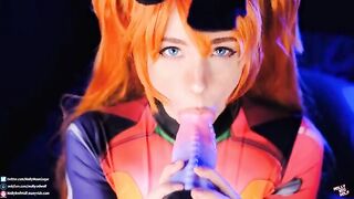 Asuka Langley fucked deep in her wet and juicy pussy