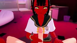 You were fucked by a hot succubus in POV style in a hentai world