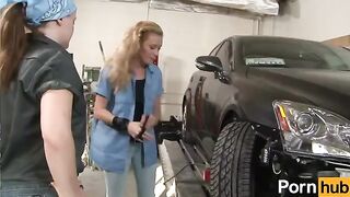 The ginger teen gets tortured and fucked in the lesbian scene