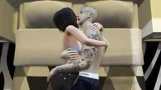 3D Hentai - Justin & Selena sex adventure