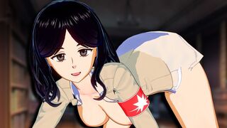 Pieck Finger gets her pussy smashed in this 3D Attack on Titan scene