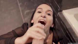 Five-star blowjob and fuckface for Danika’s big dick