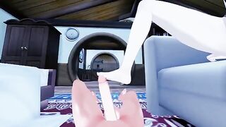 Foot job with Lumine, the playable character from Genshin Impact, is always exciting