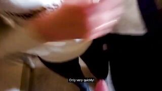 A couple fucked in the stairwell while parents were at home