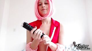 Sakura Haruno teaches you how to masturbate with her iconic Naruto JOI cosplay