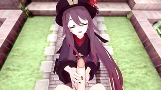 Hu Tao gets her pussy railed in Genshin Impact style