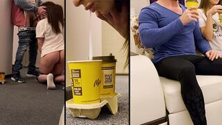 A delivery guy got his dick sucked by a cheating wife