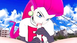 Jessie Team Rocket wants to fuck your rocket Pokémon in POV hentai