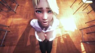 POV Spider Gwen's date with you (3D PORN 60 FPS)