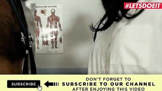 Hot doctor fucks two petite teen nurses in a steamy threesome