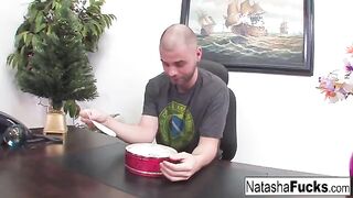 Natasha Nice is going to fuck her boss and she’s fucking excited about it