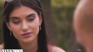 Alberto took the innocent girl Stefany for a passionate ride in a steamy scene
