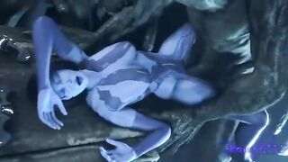 Cortana gets fucked by everyone in this wild scene