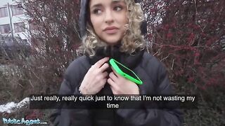 Public Agent Meets Curly Haired Spanish Babe Geishakyd for Cash