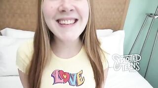 Redhead with freckles and red pubic hair got fucked on cam show