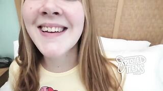 Redhead with freckles and red pubic hair got fucked on cam show