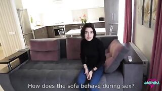 A hot girl realtor cheats on her husband with a client and gets creampied in 4K
