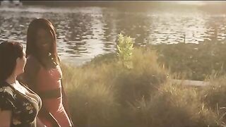 Intense lesbian action with stunning babe Ana Foxxx