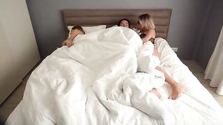 My hot stepmom seduced me and my GF to fuck her