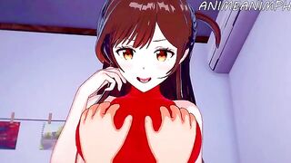 Rent a Girlfriend Chizuru Mizuhara’s special service [Hentai]