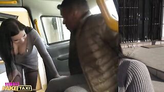 A huge black cock for the tight pussy of fake taxi driver Sofia Lee