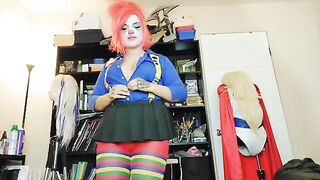 Clown girl gives up her smutty job