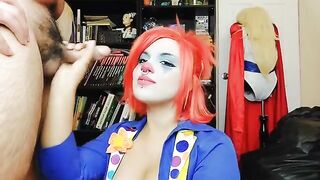 Clown girl gives up her smutty job
