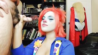 Clown girl gives up her smutty job