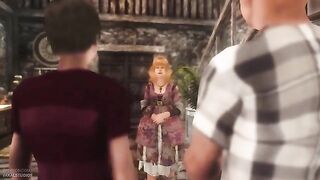 The Nasty Harry Potter meets Ginni, the sexy sister, in a steamy 3D encounter