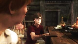 The Nasty Harry Potter meets Ginni, the sexy sister, in a steamy 3D encounter