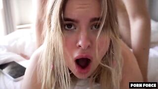 College babe Miradavid gets her brains cummed out