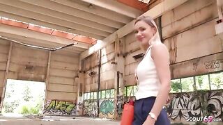 A huge boobs woman Verena Maxima gets lost and fucks on the street