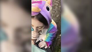 April Fool's prank: a couple got fucked outdoors