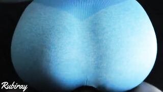 Babe fucked in doggy style on a couch, receiving a cumshot on her pussy