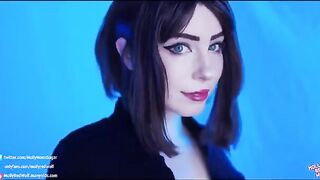 Hot cosplay sex with assistant Sam and MollyRedWolf in 4K
