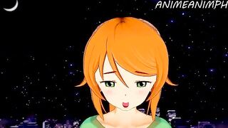 Minecraft Alex gets fucked and cummed in a hot hentai scene