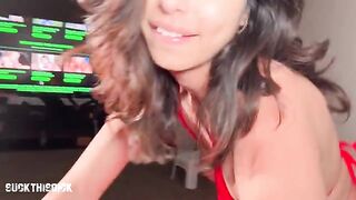 Reina Rae gets teary-eyed and fucked on cam