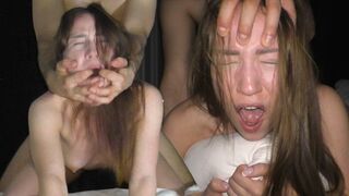 Petite teen from college gets fucked hard by a big dick in ROUGH session