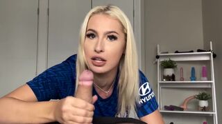 Petite blonde in doggy style gets smashed after winning the trophy