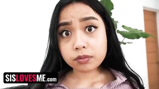 The lucky stepbrother drilled his stepsister to keep her sex videos under wraps