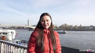 First rimjob and porn with Asia College Girl Luna I