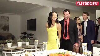 A wild college party turns into a hot orgy session with intense action