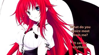 Rias welcomes her new servant - a spicy hentai JOI treat for you!