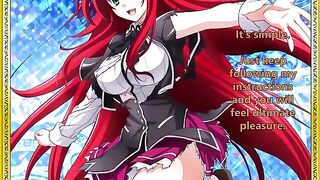 Rias welcomes her new servant - a spicy hentai JOI treat for you!