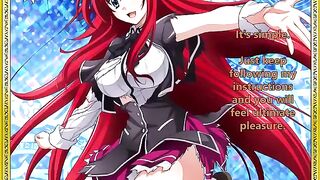 Rias welcomes her new servant - a spicy hentai JOI treat for you!