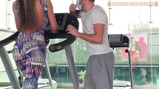 Colombian girl with bubble butt gets fucked hard after being picked up from the gym