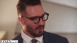 A young model Kylie has sex with a fashion designer in a steamy session