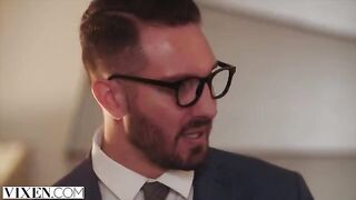 A young model Kylie has sex with a fashion designer in a steamy session