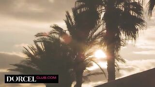 Gorgeous babes Ginebra Bellucci and Eve Sweet experience their first strapon sex